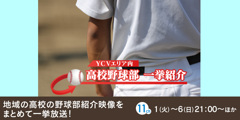 YCVエリア内 高校野球部 一挙紹介