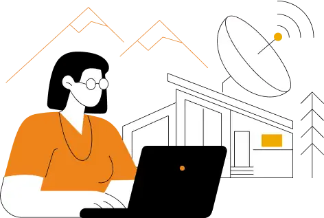 ひかりインターネットイラスト