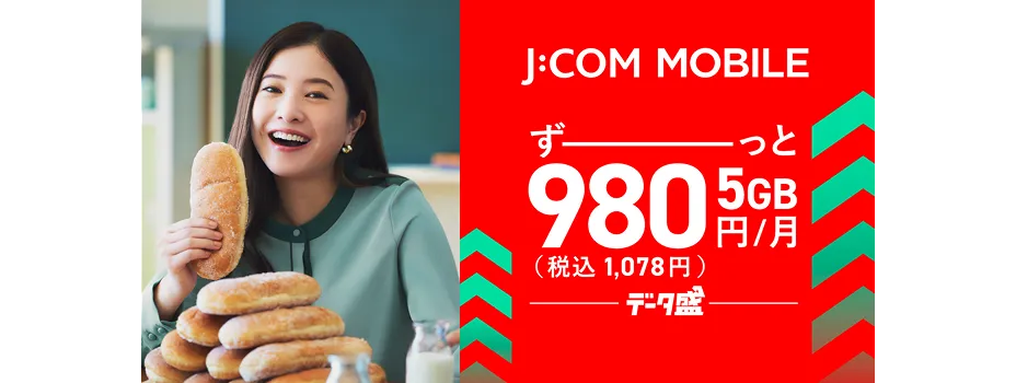 ずーっと980円 5GB/月