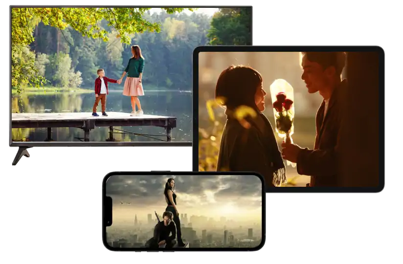 テレビ、タブレット、スマホで楽しめる!